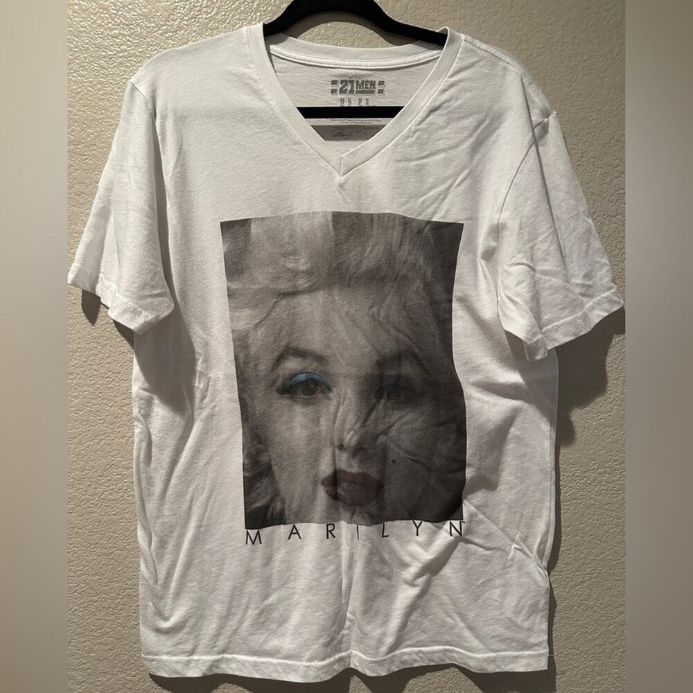 21Men Marilyn Monroe Black & White Icon Tee XL